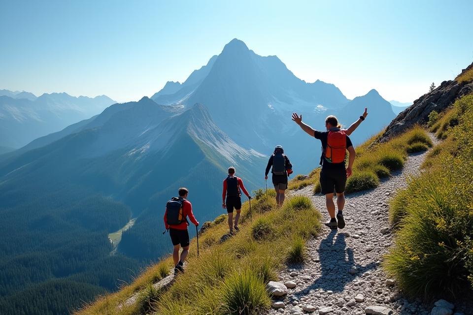 Mountain Hiking Fitness Retreat